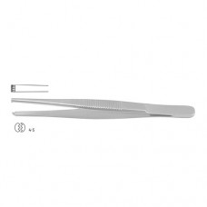 Dissecting Forceps 4 x 5 Teeth Stainless Steel, 14.5 cm - 5 3/4"